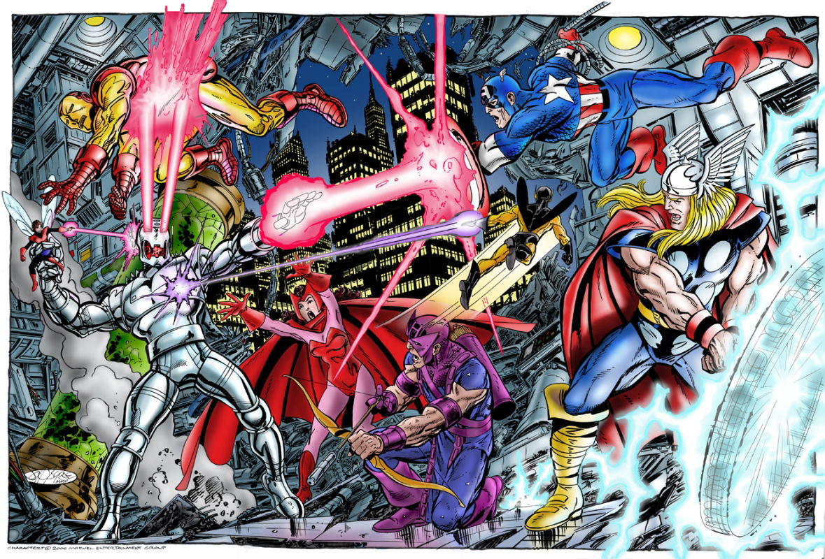 Avengers Vs Ultron In Rick Hannahs Coloring The Art Of John Byrne